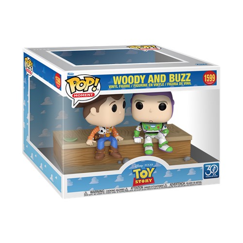 【TOY STORY】Woody & Buzz Bobblehead Doll POP! Moment Pixar Toy Story Woody & Buzz 30th Anniversary | EB Games